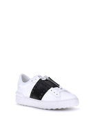 Valentino Garavani Open Rockstud Sneakers - White/Black/White