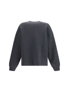 Loewe Anagram cotton-blend Sweatshirt with pocket - Grey/Black