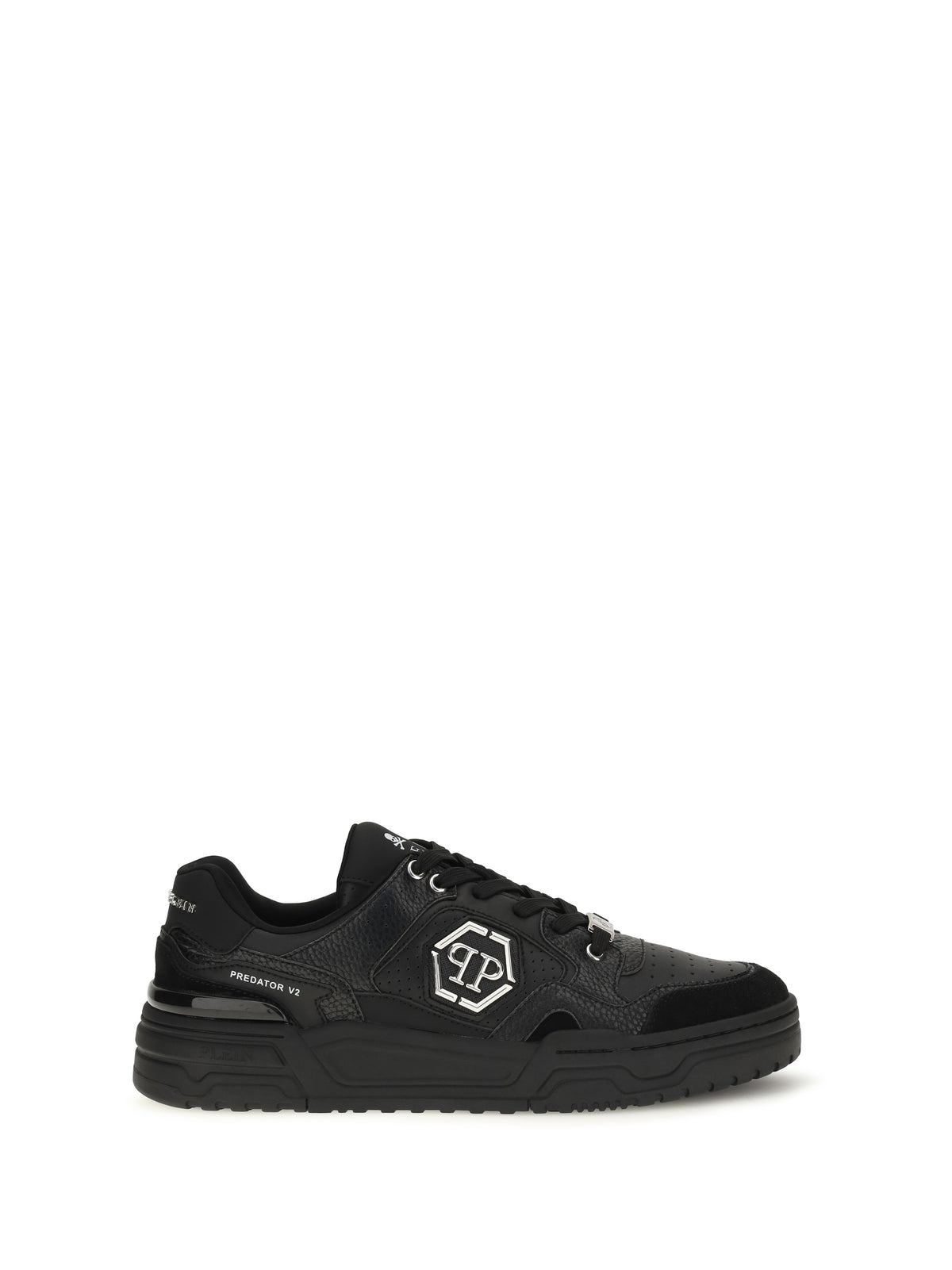 Philipp Plein Predator V2 Low Top Sneakers - Black/Black