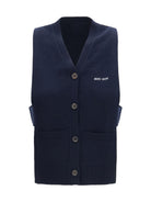 Miu Miu Cashmere cardigan Vest - Bleu