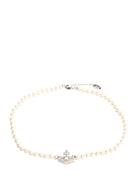 Vivienne Westwood "Olympia" Choker Necklace - White