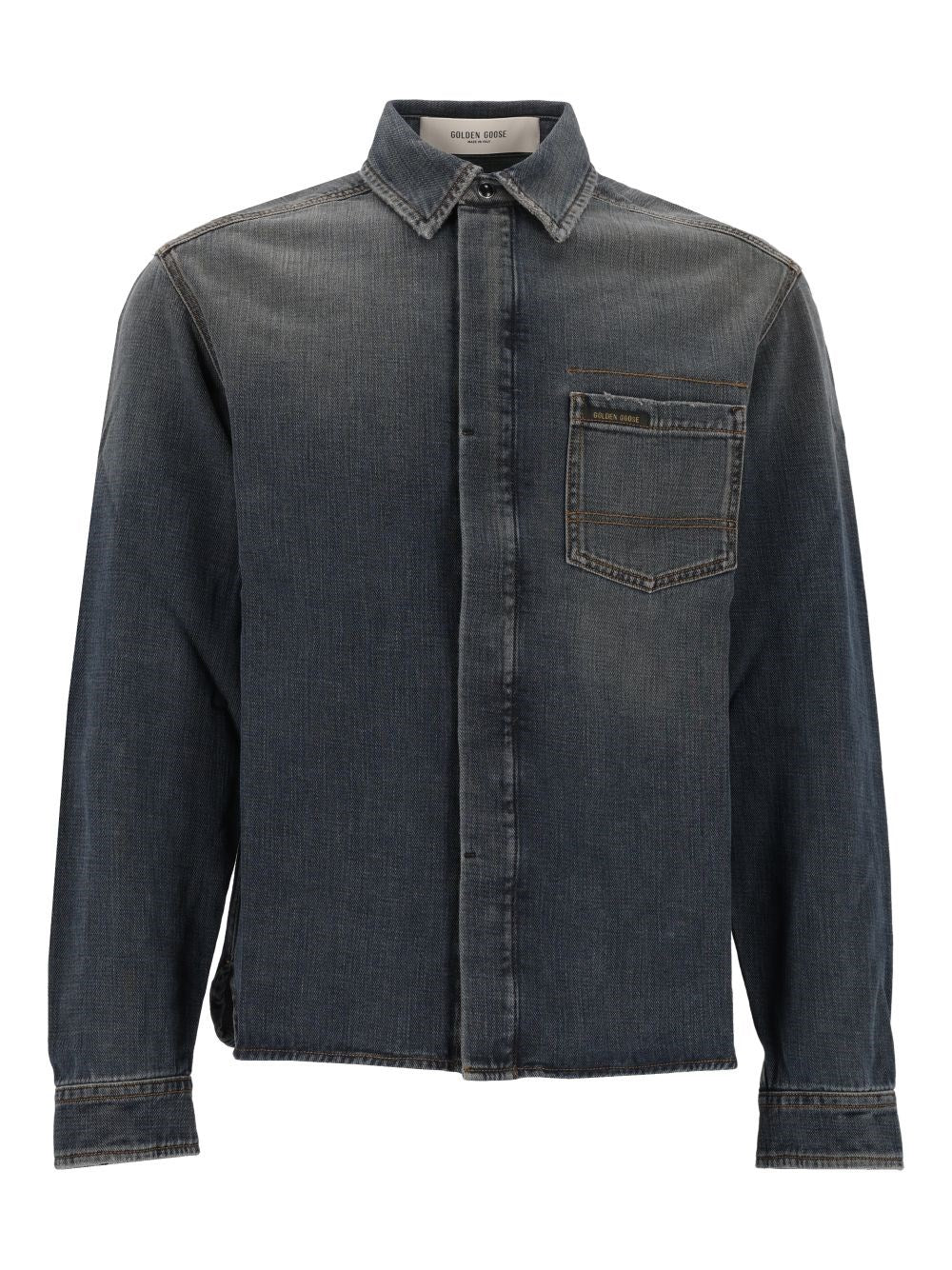 Golden Goose Cotton Denim Shirt - Blue
