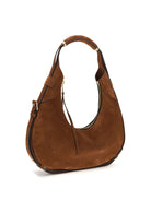 Moschino Medium Handle Me Hobo Shoulder Bag - Coffee