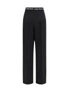 Max Mara Studio Elegant Pants with belt - Black
