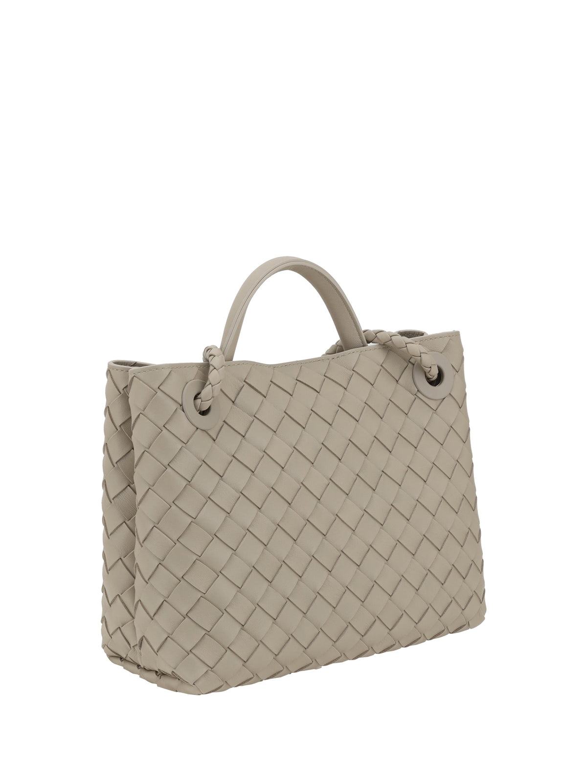 Bottega Veneta Andiamo Shoulder Bag - Ecru-Muse Brass-Ecru