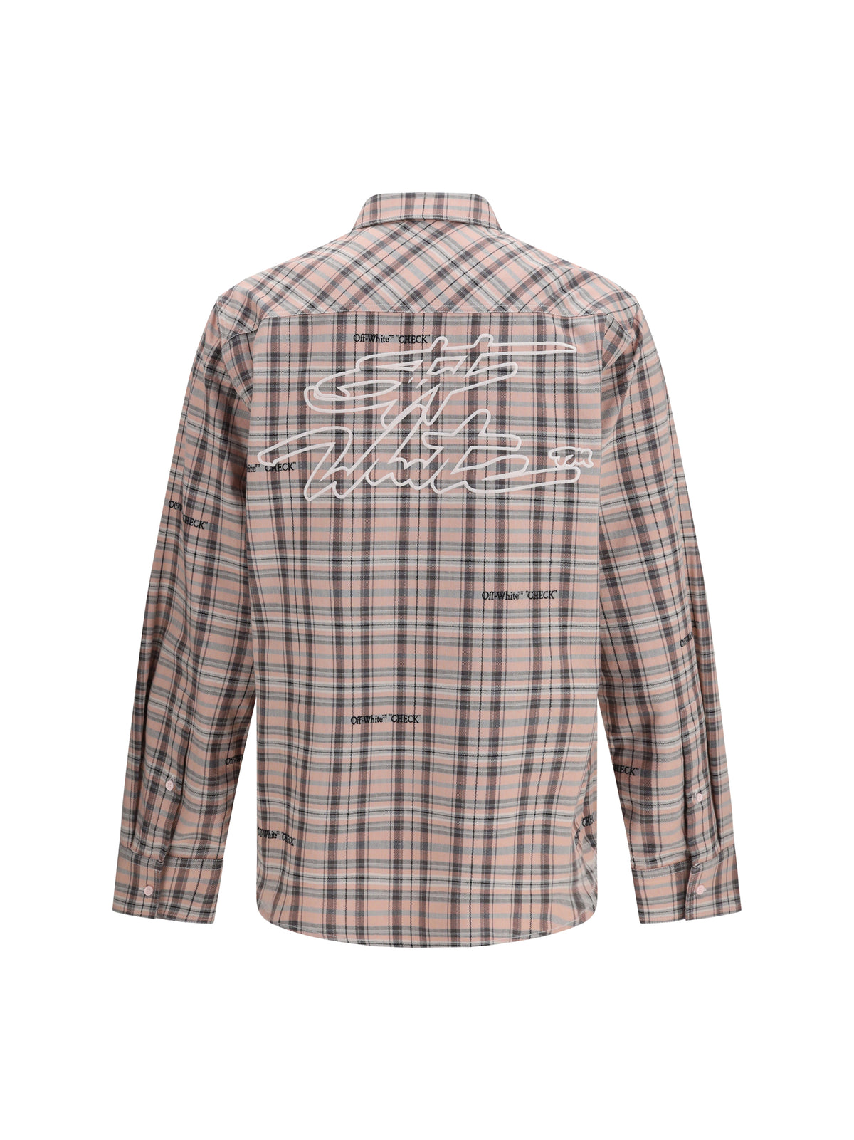Off-White Flannel Shirt - Mauve Morn