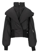 The Attico Hooded Down Jacket - Black