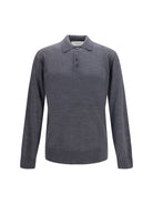 Golden Goose Virgin wool Polo Shirt - Anthracite