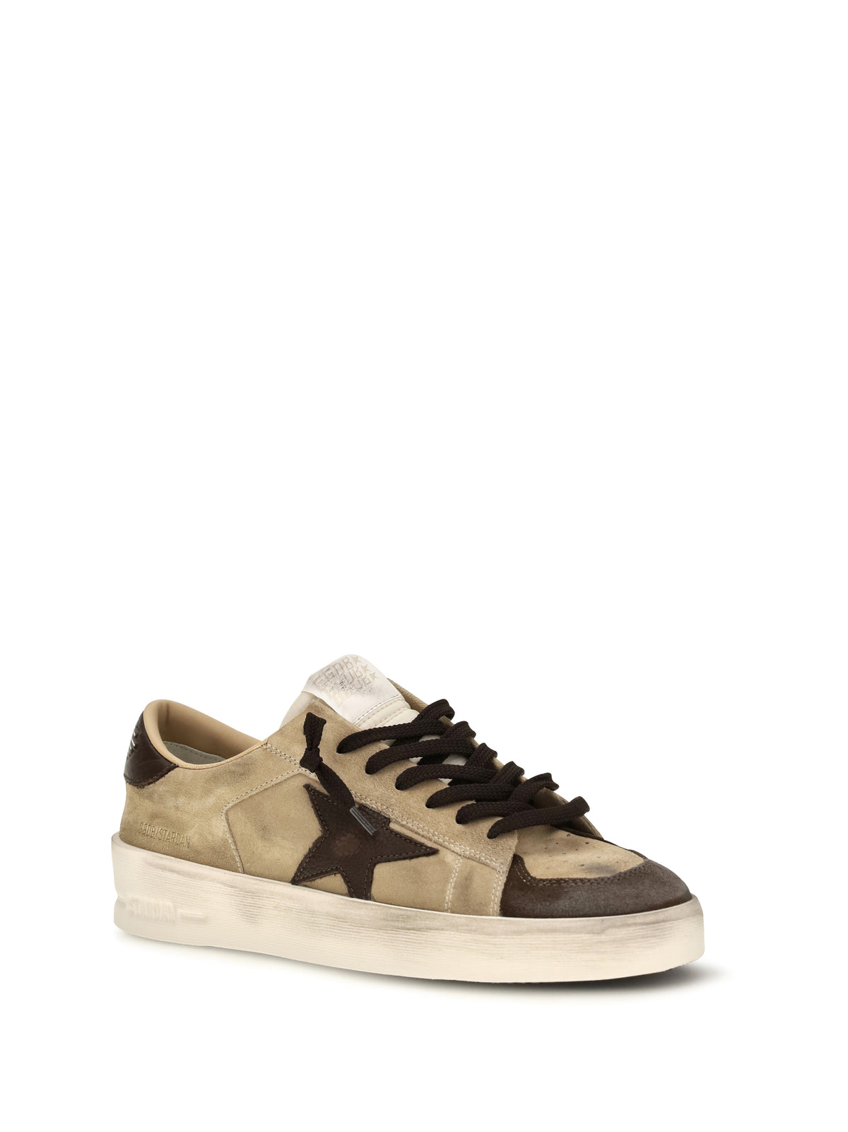 Golden Goose Stardan suede Sneakers - Beige/Brown/White