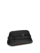 Moschino Belt-detail Clutch - Black