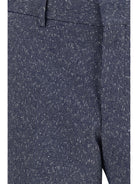 Hugo Boss Black Striped viscose and cotton blend Suit - Dark Blue