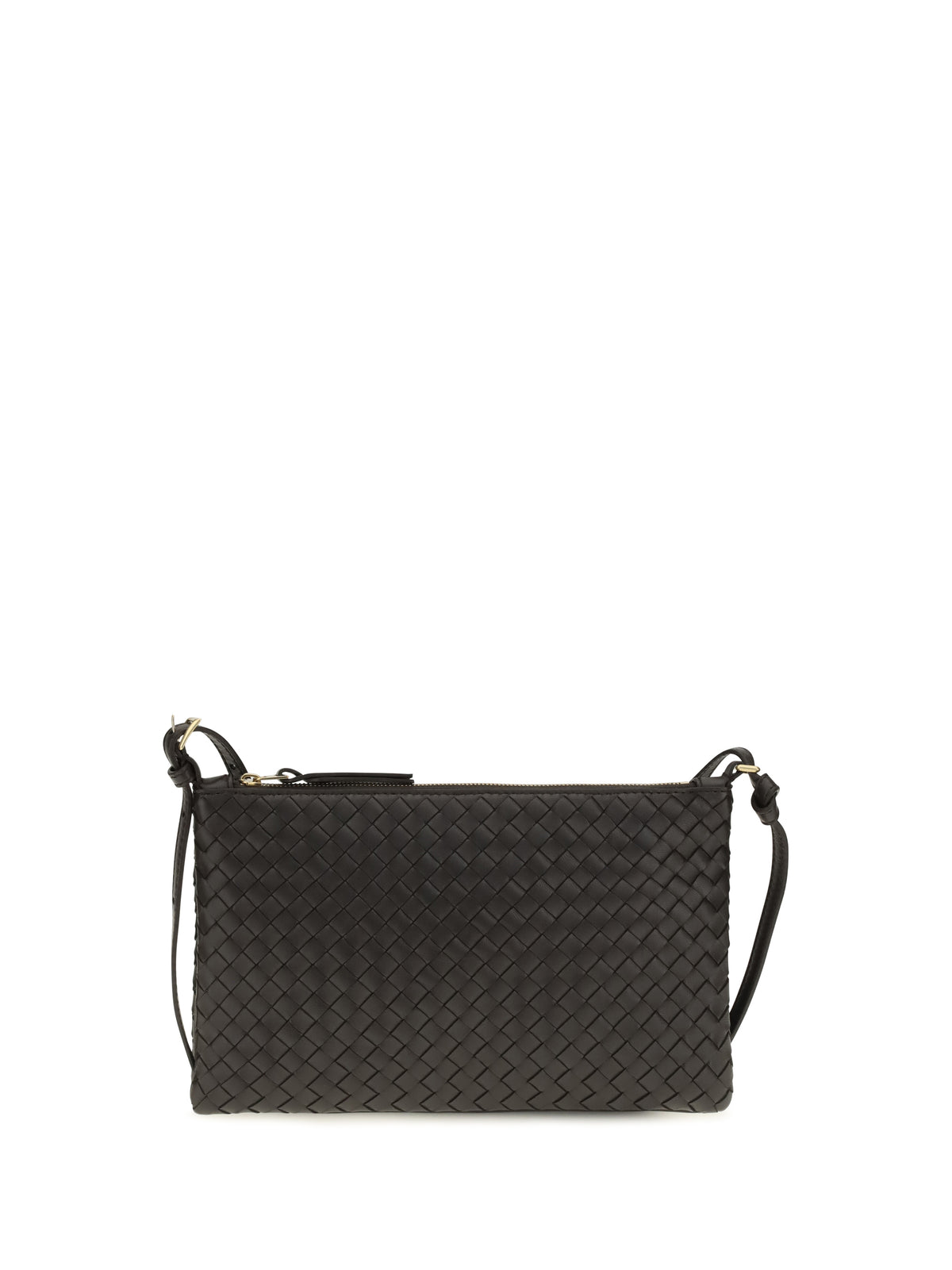 Bottega Veneta Intrecciato Shoulder Bag - Espresso-Brass V