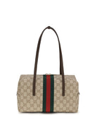 Gucci Medium Boston Melrose Shoulder Bag - Vin.San.Br/Dk.Br/Vrv