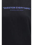 Off-White Question Everything Hoodie - Black-Electric Blue