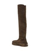 Casadei Suede knee-high Boots - Cacao