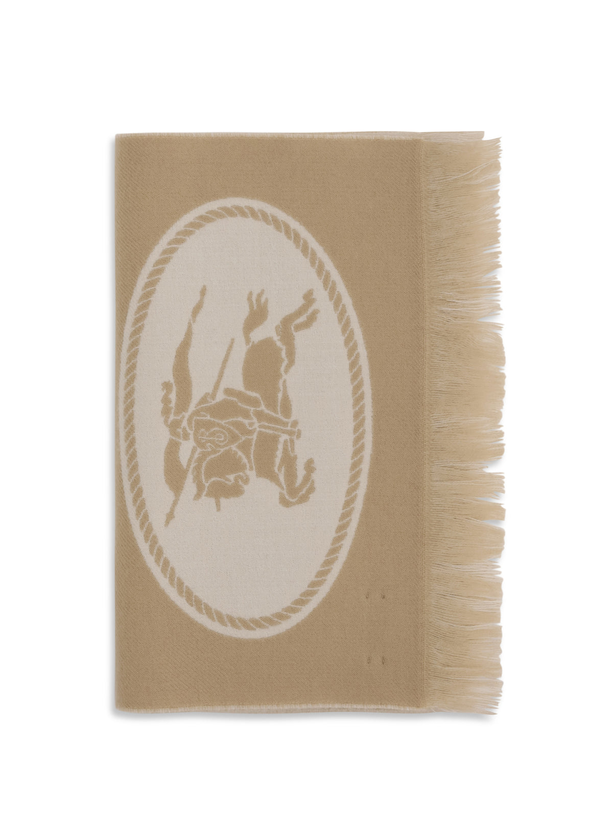 Burberry Logo wool Scarf - Sand