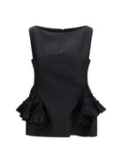 Dries Van Noten Ruffled peplum Top - Black