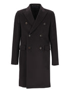 Paul Smith Double-Breasted Wool And Cashmere Coat - Blue