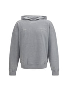 GCDS Hooded Sweatshirt with back band logo - Vapor Grey/Pink
