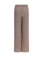 Missoni Tailored Pants in lamé viscose with sequins - Powder Pink