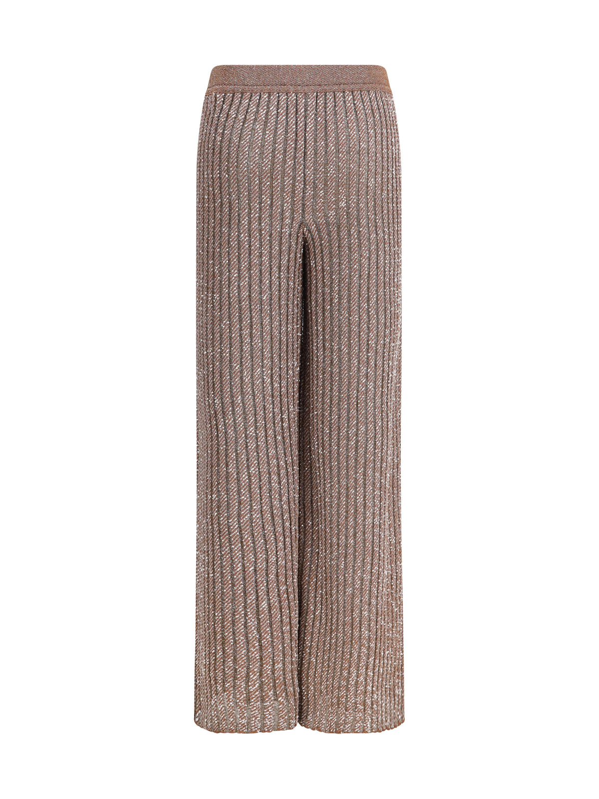 Missoni Tailored Pants in lamé viscose with sequins - Powder Pink