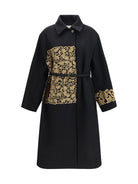 Dries Van Noten Alpaca and wool Coat with embroidery - Black