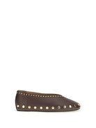 Ganni Jenny Ballerinas - Chicory Coffee