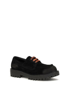 Prada Suede lace-up Loafers - Black
