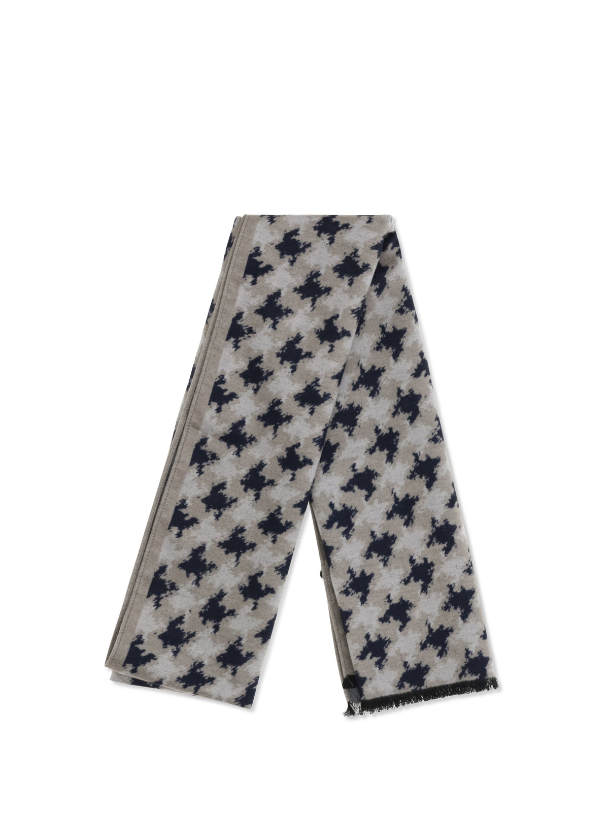 Kiton Silk Scarf with fringes - Multi
