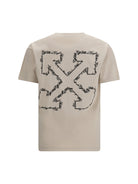 Off-White Script Arrow T-shirt - Pumice Stone
