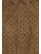 Gucci Printed corduroy Jacket for Boys - Vintage Brown