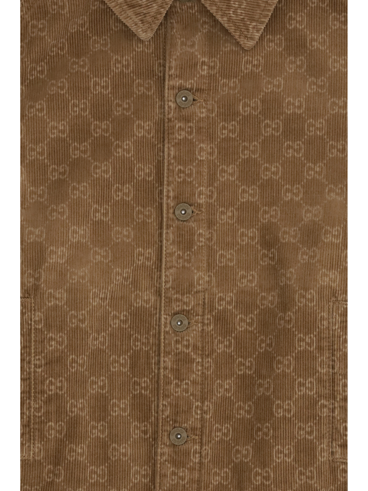 Gucci Printed corduroy Jacket for Boys - Vintage Brown