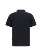 Palm Angels Cotton Polo with embroidered logo - Black-Grey