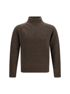 Aragona Cashmere High neck Sweater - Corteccia