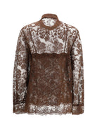 Ermanno Scervino Lace Shirt - French Roast