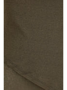 Ganni Asymmetrical knot Top - Military Olive