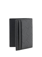 Ferragamo Leather Cardholder - Grey Patterned Medium