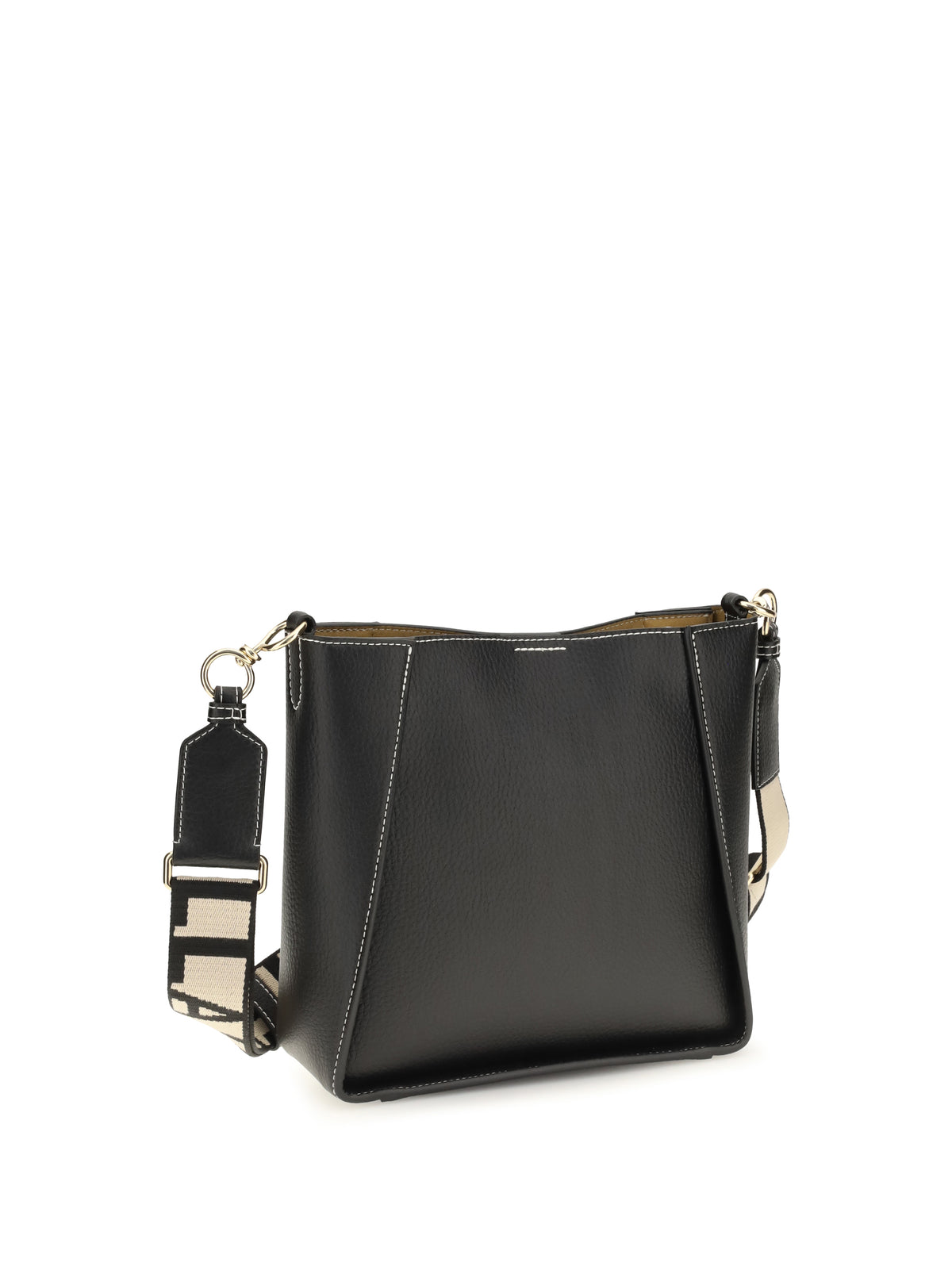 Stella McCartney Logo Shoulder Bag - Black