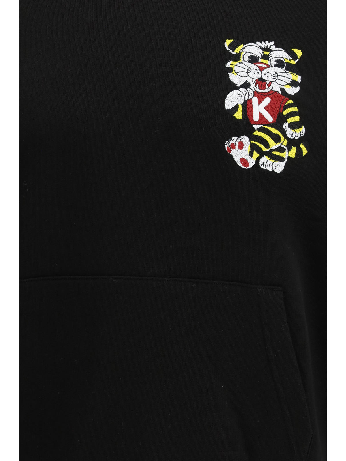 Kenzo Cotton Hoodei Kenzo Wild Tiger - Black