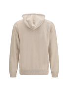 Brunello Cucinelli Cashmere zip up Hoodie - Sabbia+Ciottolo