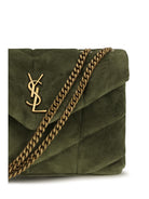 Saint Laurent LouLou Puffer Toy suede Shoulder Bag - New Juniper