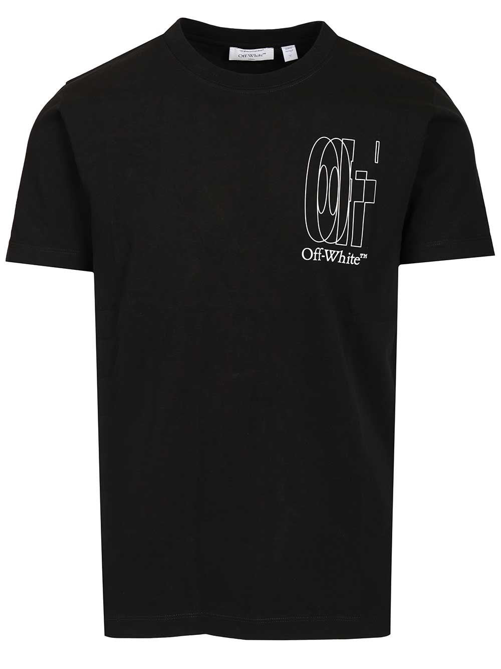 Off-White Outline Double Arrow Slim T-Shirt - Black