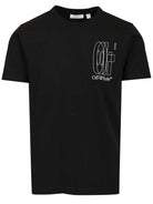 Off-White Outline Double Arrow Slim T-Shirt - Black