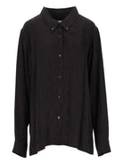 Dries Van Noten "Cheers" Soft Viscose Shirt - Black