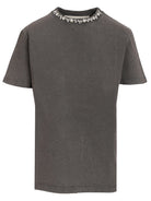Golden Goose T-Shirt With Crystals - Grey