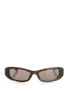 Balenciaga Cosmo Rectangular Sunglasses - Brown