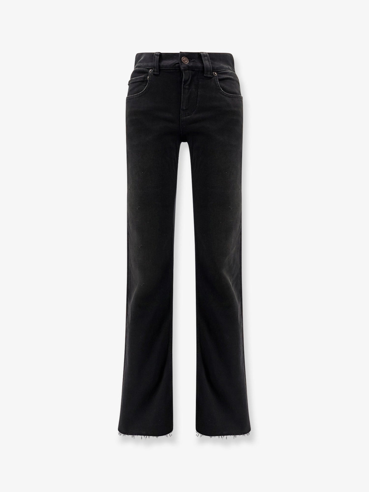 Balenciaga Denim trousers with frayed edges - Black/Green/Red