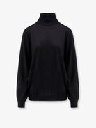 Brunello Cucinelli Cashmere and silk turtleneck - Nero Grigio Scuro