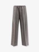 Toteme Viscose trousers - Mid Grey Melange