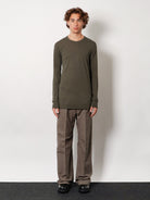 Rick Owens Basic LS T viscose blend T-shirt - Verde